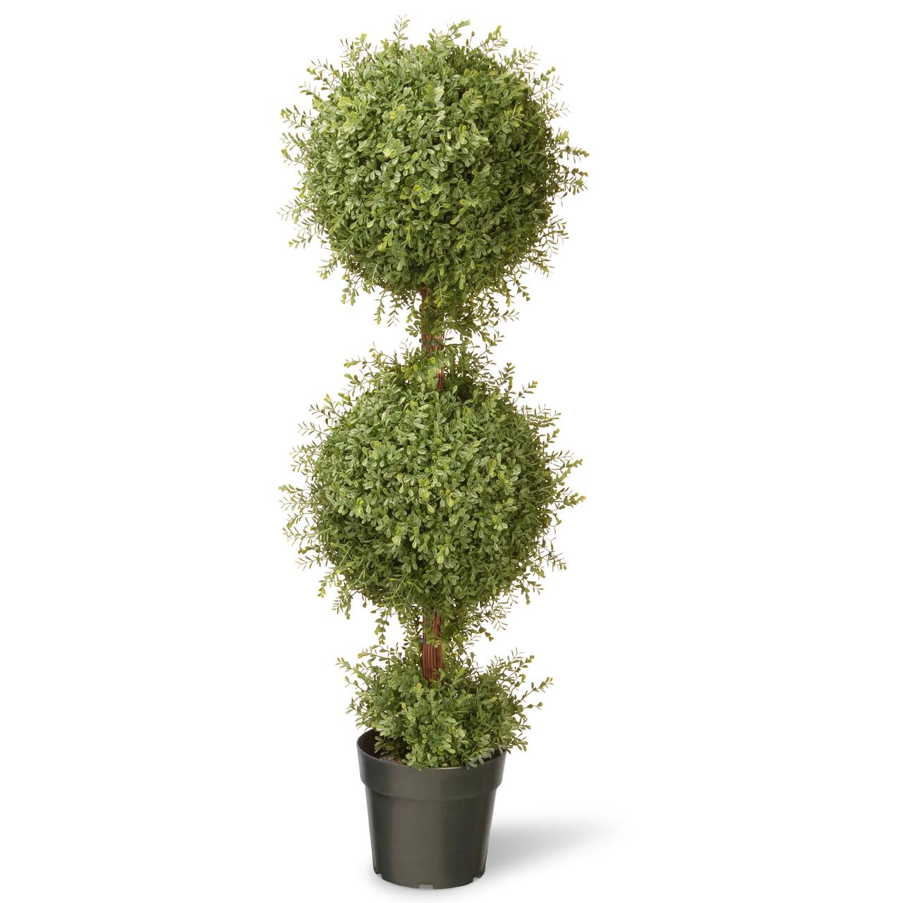 4ft. Mini Tea Leaf 2-Ball Topiary in Pot